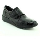 Pantofi Ara Meran negri, din piele croco