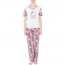 Pijama din bumbac cu imprimeu Hello Kitty model P7025