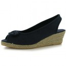 Sandale moderne, de culoare bleumarin-Miss Fiori
