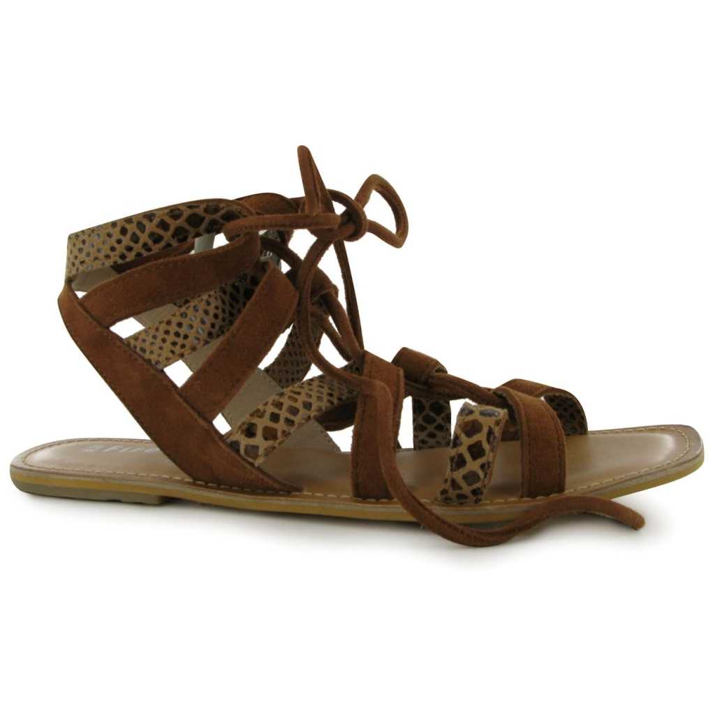 Reducere Sandale trendy, de culoare maro, cu siret-Firetrap 1