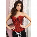 Corsete Overbust Red