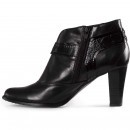 Botine negre din piele naturala model 749