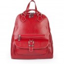 Rucsac rosu din piele naturala MP194