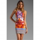 Rochie Orange Print