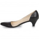 Pantofi stiletto negri din piele naturala model PP-5519