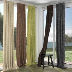 Draperie opaca cu galon de incretire