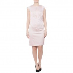 Rochie roz din bumbac satinat model R168